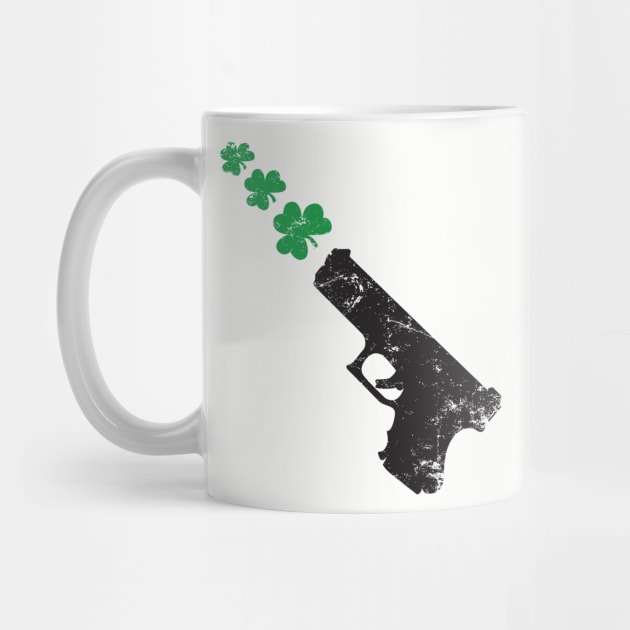 Gun shooting Shamrocks by MikesTeez